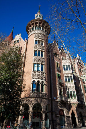House of the Punxes in Barcelona Spainのeditorial素材