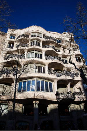 Mila House in Barcelona Spainのeditorial素材