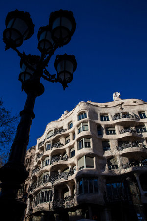 Mila House in Barcelona Spainのeditorial素材