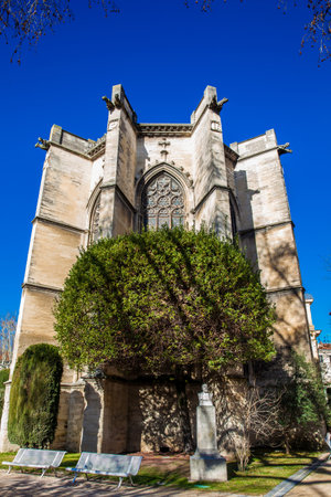 Saint Martial Temple at  the Agricol Perdiguier Square in Avignon Franceのeditorial素材