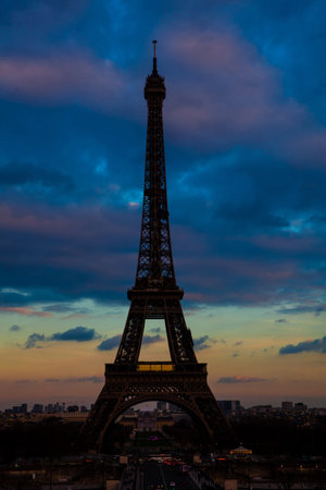Eiffel Tower in Paris, France stock photography Eiffel Tower in Paris, France