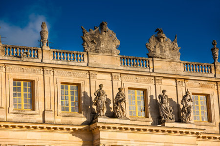 The Versailles Palace in a freezing winter day just before springのeditorial素材