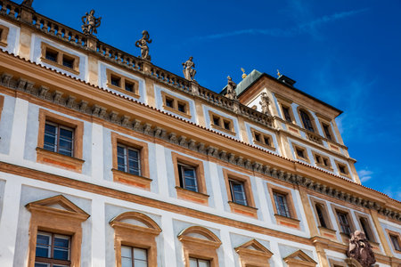 Historic Tuscan palace built on 1690 located at the medieval Hradcany Square