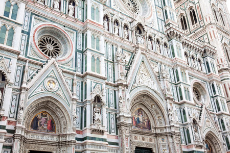 The Giotto Campanile and Florence Cathedral consecrated in 1436