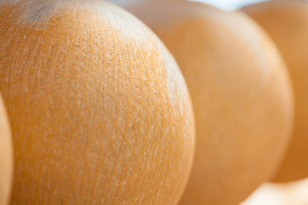Traditional factories and stores of soccer balls at the beautiful small town of Mongui in Colombiaの写真素材