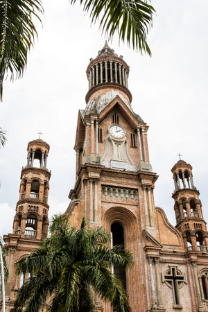 The historical Nuestra SeÃ±ora del Palmar cathedral in Palmira