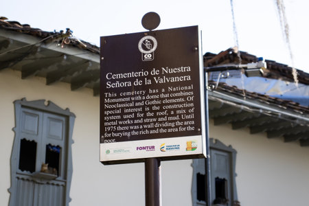 SALAMINA, COLOMBIA - JANUARY 14, 2024: Historical cemetery Our Lady of La Valvanera of the beautiful heritage town of Salamina in the department of Caldas in Colombiaのeditorial素材