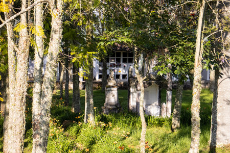 SALAMINA, COLOMBIA - JANUARY 14, 2024: Historical cemetery Our Lady of La Valvanera of the beautiful heritage town of Salamina in the department of Caldas in Colombiaのeditorial素材