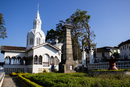 SALAMINA, COLOMBIA - JANUARY 14, 2024: Historical cemetery Our Lady of La Valvanera of the beautiful heritage town of Salamina in the department of Caldas in Colombiaのeditorial素材