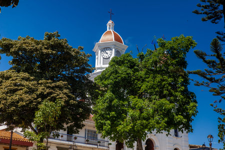 Temple of the Immaculate Conception at the historical center of the heritage town of Aguadas located...