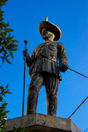 Sincelejo, Colombia - 22 January 2024. Monument to Antonio de la Torre Miranda, the founder of Sincelejo.のeditorial素材