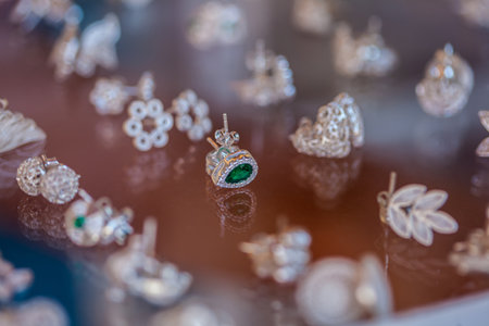 Monpox, Colombia - 23 January 2024. Traditional silver filigree jewelry from the beautiful Heritage Town of Santa Cruz de Mompox located on the banks of the Magdalena River in Colombia.のeditorial素材