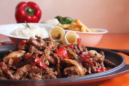 Beef Fajitasの写真素材