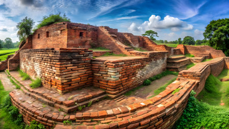 Panorama of ancient ruins of Sigiriya Lion Rock, Sri Lankaの素材