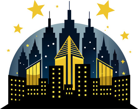 cityscape design, vector illustration eps10 graphic in vector formatのイラスト素材