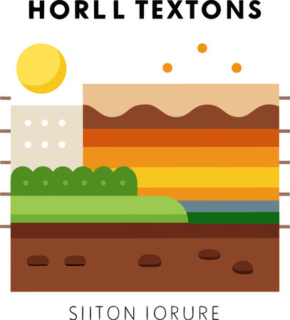 Vector illustration. Flat design. Illustration of a country landscape.のイラスト素材