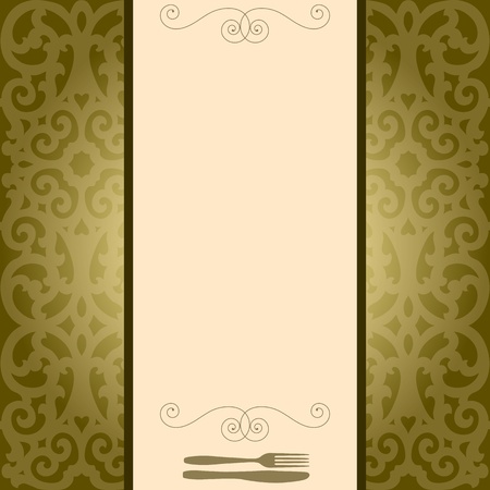 Vintage design template for menu, label or coverのイラスト素材
