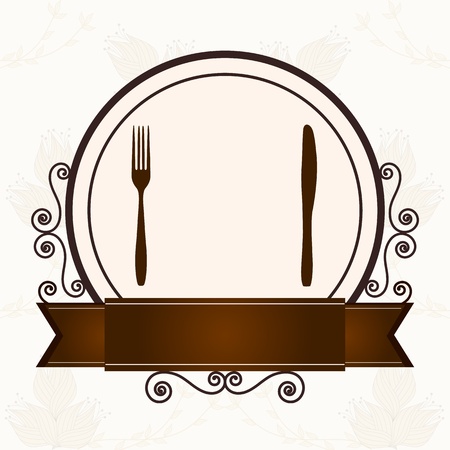 Vintage design template for menu, label or coverのイラスト素材