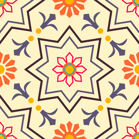 Background vintage flower. Seamless floral pattern. Abstract wallpaper. Texture royal vector. Fabric illustration.のイラスト素材
