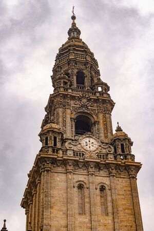 Santiago de Compostela, Spain. Cabildo building at the Cabalos place in Santiago de Compostela. Santiago de Compostela is the capital of the autonomous community of Galicia, in northwestern Spain.の写真素材