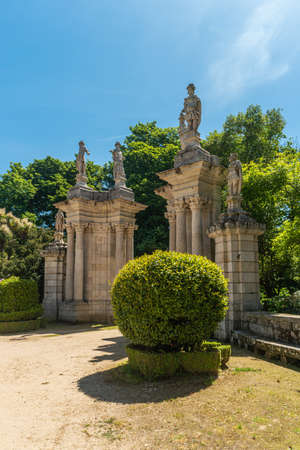 Nossa Senhora dos Remedios Church, Lamego, Tras-Os-Montes, Portugalの写真素材