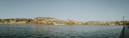 Panorama of Porto and Gaia with the Douro riverの写真素材