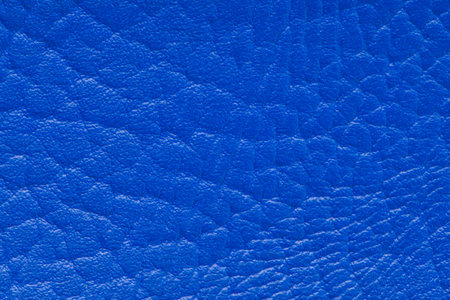 Blue leather texture used as luxury classic Background. Imitation, artificial leather texture background. Abstractの写真素材