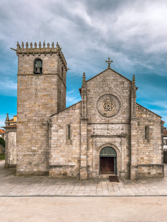 The Mother Church of Caminha, Viana do Castelo district. Gothic church in Caminha, north of Portugal