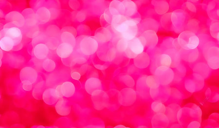 Abstract blurred red color for background, Blur festival lights outdoor and pink bubble focus textureの素材