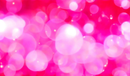 Abstract blurred red color for background, Blur festival lights outdoor and pink bubble focus textureの素材