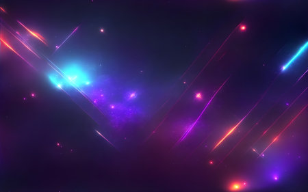 Abstract background with glowing linesの素材