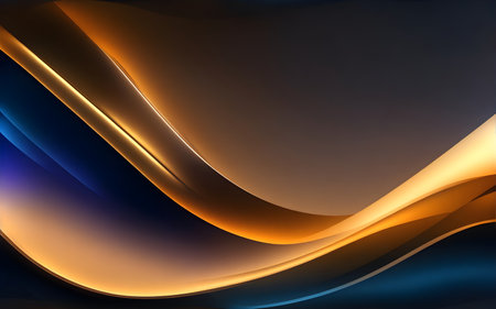 Elegant abstract background with glowing lines and space for your textの素材