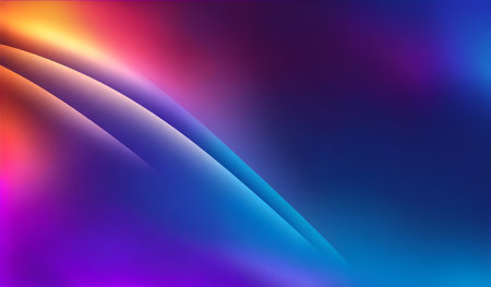 abstract background with glowing lines in blue, purple and pink colorsの素材