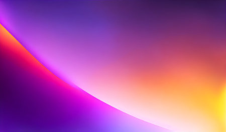 abstract background with smooth lines in purple and orange colorsの素材