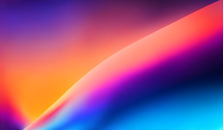 abstract background with smooth lines in blue, orange and purple colorsの素材