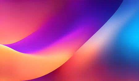 abstract background with smooth lines in blue, purple and pink colorsの素材