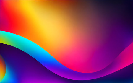 abstract background with rainbow colors. illustration for your design.の素材