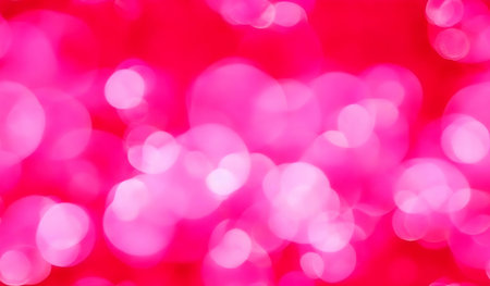 Abstract blurred red color for background, Blur festival lights outdoor and pink bubble focus textureの素材