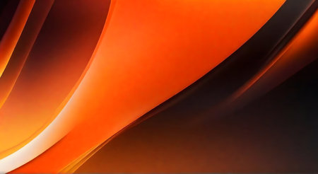 Orange color grainy gradient luminous color splash abstract backgroundの素材