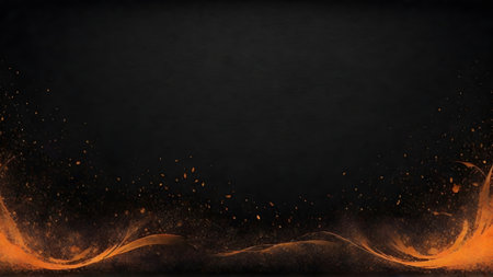 Abstract background with fire flames and space for your text. 3d illustrationの素材