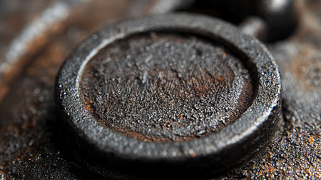 Close up Macro Shot of Rusty Metal Texture Weathered Industrial Surface Grunge Backgroundの素材