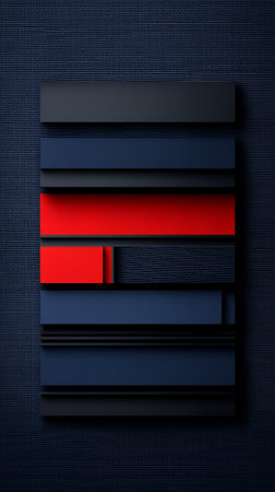 Abstract Red Blue Geometric Shapes Modern Minimalist Design Background Digital Art Vectorの素材