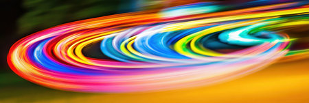 Abstract Colorful Swirling Light Trails Dynamic Energy Vibrant Motion Background Design Art Blurの素材