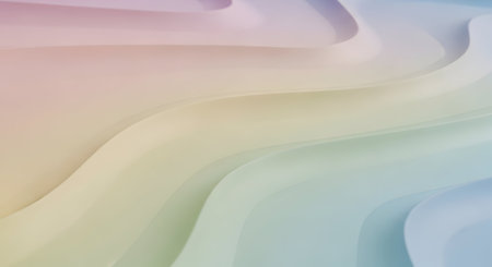 abstract background with smooth lines in pastel colors for modern designの素材