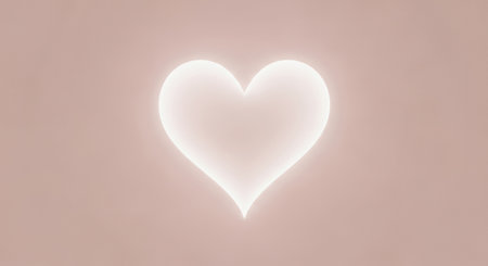 Valentine's day background with heart. 3d rendering.の素材