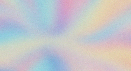 Soft, pastel gradient grainy texture background with a blend of blue, pink, and yellow hues, perfect for adding a subtle, artistic touch to various creative projects, presentations, or digital designs.の素材