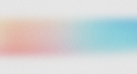 This is a soft, gradient background featuring pastel hues and a grainy texture, creating a calming and abstract visual effect suitable for various design applications.の素材