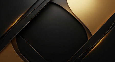 Luxury black and golden abstract background. Graphic design element.の素材
