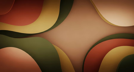 Abstract background with paper cut shapes. 3d rendering, 3d illustration.の素材