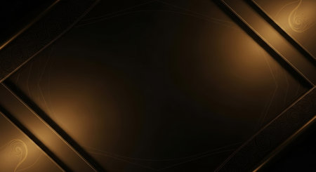 Luxury black and gold background with copy space for text.の素材
